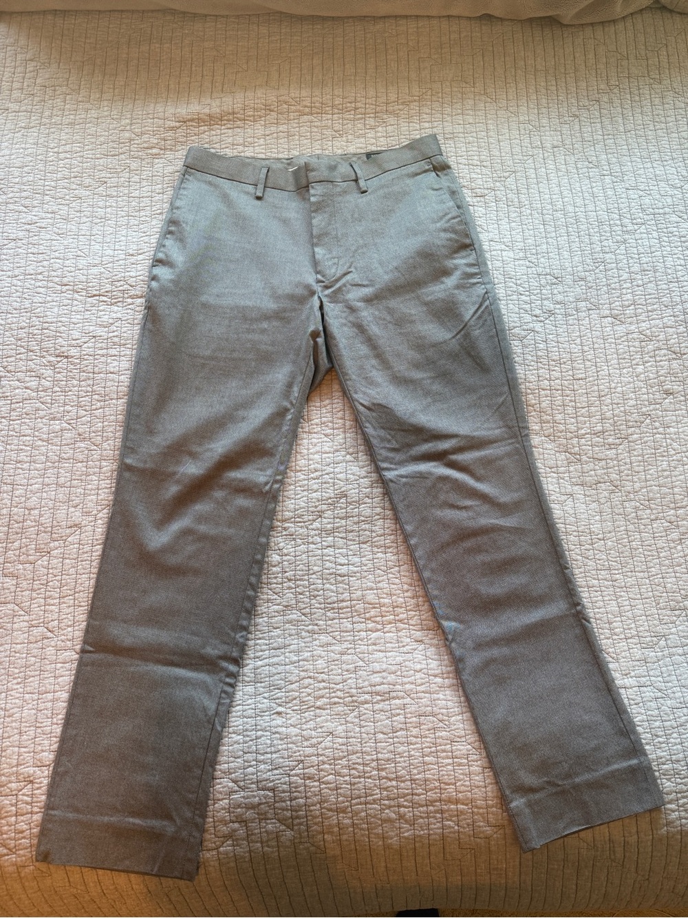 Banana Republic Slim Fit Dress Pants Gray Stretch 30x30 Men’s